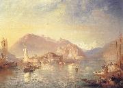 James Baker Pyne Isola Bella,Lago Maggiore oil painting artist